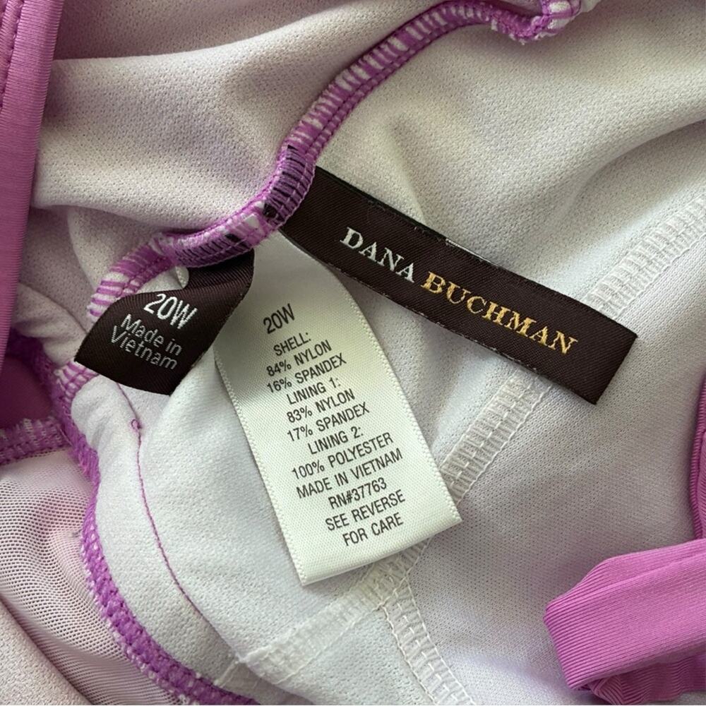 Dana Buchman Halter Ruched One-Piece swimsuit size 20W - Picture 7 of 7